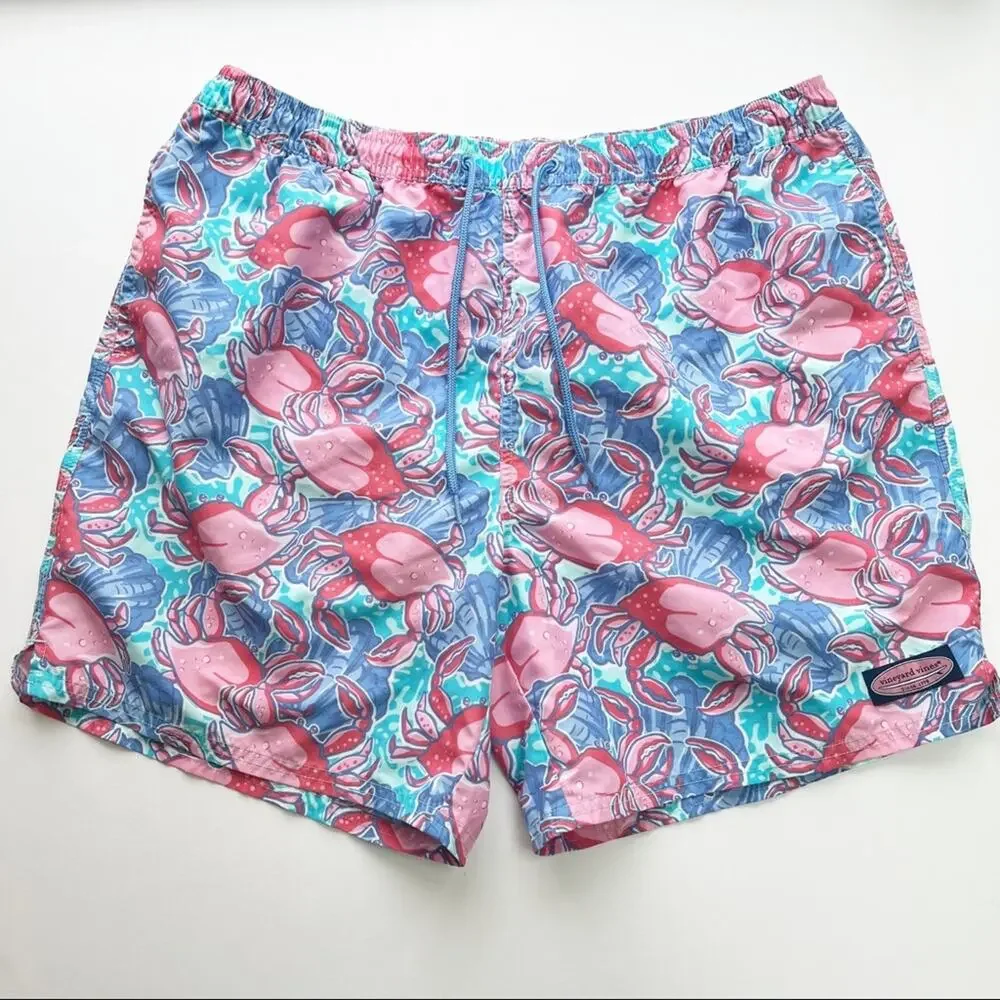 Vineyard Vines Crab Print Swim Shorts Trunks